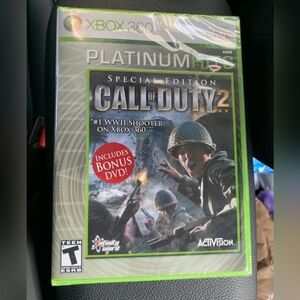 Call of Duty 2 Platinum Hits Special Edition Microsoft Xbox 360 Factory Sealed